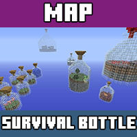 Download survival maps in a bottle on MCPE