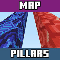 Download the map to the pillars for Minecraft PE