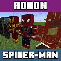 Download Spider Man mod for Minecraft PE