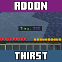 Download the thirst mod for Minecraft PE