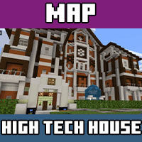 Download the map for High Tech House for Minecraft PE