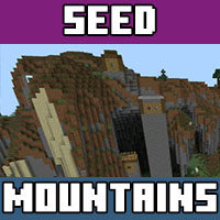 Seed on the mountains for Minecraft PE