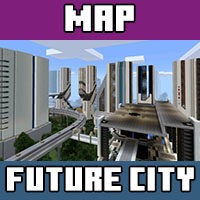 Download the map for the City of the Future for Minecraft PE