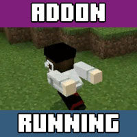 Download the mod for Running on Minecraft PE
