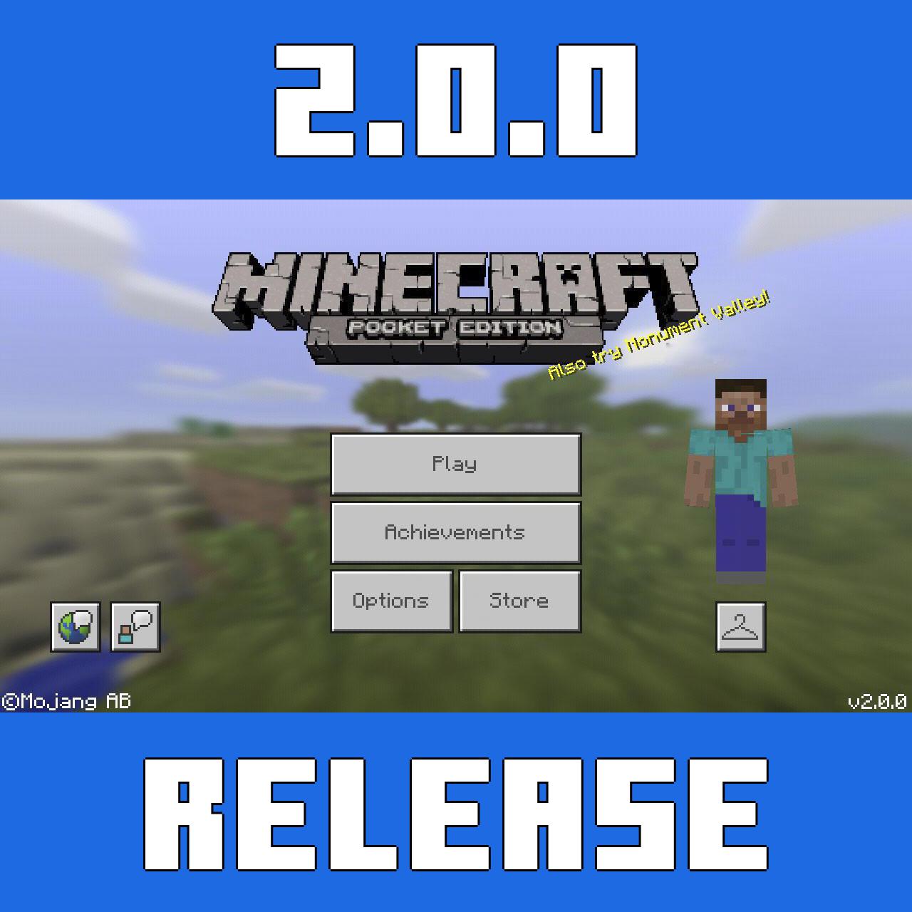 minecraft pocket edition 1.0 2.0 download
