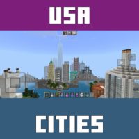 USA Cities Map for Minecraft PE